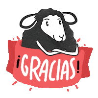 Black Sheep Thank You Sticker by Hangertips