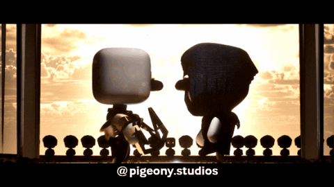 Pigeony_Studios_Official giphyupload shaking hands pigeony studios pigeon meme GIF