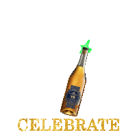 GoldenWatCognac party celebration celebrate drink Sticker