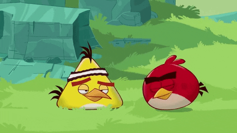 friends hug GIF by Angry Birds