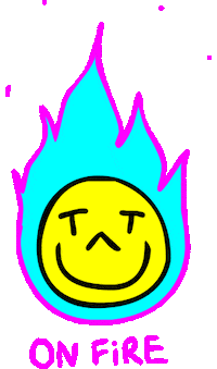 Pink Fire Sticker by theF*CEGuy