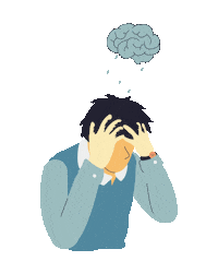 Sad Broken Heart Sticker by Marcel Katz / The Art Plug