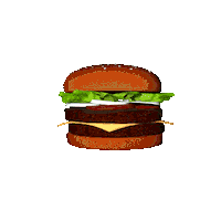 amouna389 burger rotating burger 3d burger burger lebanon Sticker