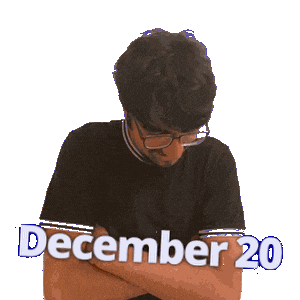 December Dec 20 Sticker