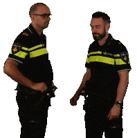 politie agent fistbump politie wijkagent Sticker