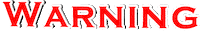 text warning Sticker
