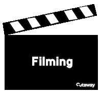 cutawayproductions filming blackwhite filmmakers cutaway Sticker