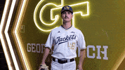 Georgia Tech Baseball GIF by Georgia Tech Yellow Jackets