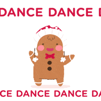 Maroonstudio dance christmas ginger gingerman Sticker