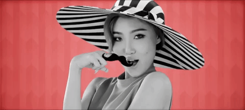 k-pop mustache GIF