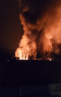 Large Fire Rips Through Industrial Estate in Wales