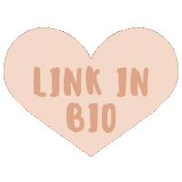 Heart Link In Bio Sticker