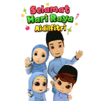 Eid eid mubarak Sticker by Omar & Hana - Islamic Songs for Kids