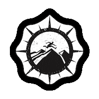 Axistence adventure mountains axistence axistence athletics Sticker