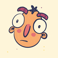 Quillustration no face nope thinking GIF