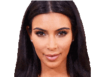 Kim Kardashian Celebrity Sticker by Marcel Katz Dalí / The Art Plug