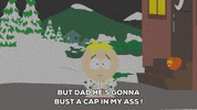 butters stotch snow GIF by South Park 