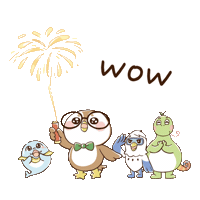 Happy Fireworks Sticker