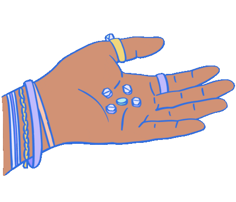 Health Care Hand Sticker by Bedsider