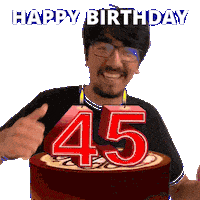 45Th Birthday Sticker