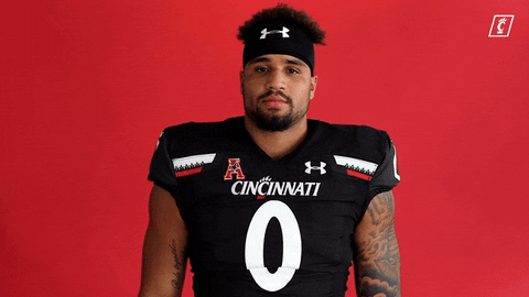 University Of Cincinnati Reaction GIF by Cincinnati Bearcats