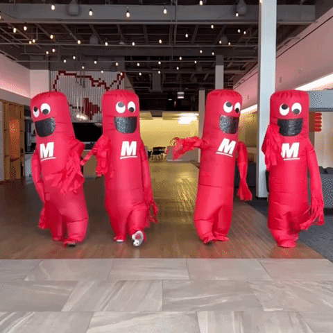 Walking Mascot GIF by Mattress Firm