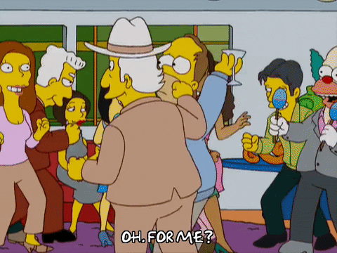 homer simpson party GIF