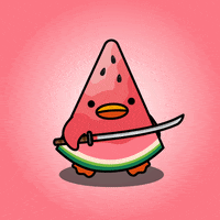 digitalducks stabby quacks cartoon duck digital ducks GIF