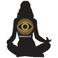 TheInnerStuff yoga spiritual meditate thirdeye Sticker