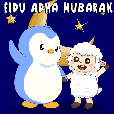 Pray Hari Raya GIF by Pudgy Penguins