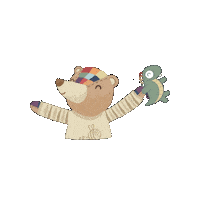 Happy Be Kind Sticker by Bear Autism