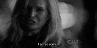 sad black and white GIF