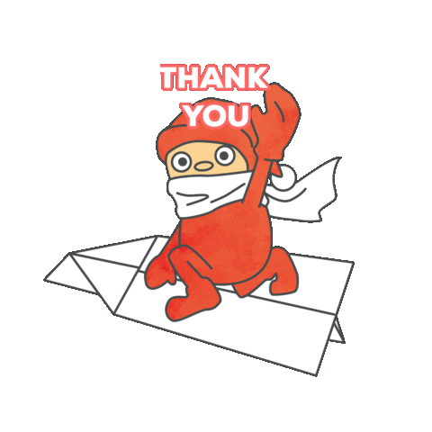 Happy Thanks Sticker by Aeon Fantasy Indonesia [kidzooona | Fanpekka | Edokko]