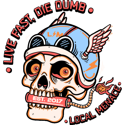 Bike Live Fast Sticker by Local Menace