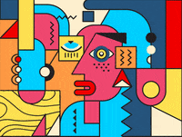 gnommie_art art abstract picasso GIF