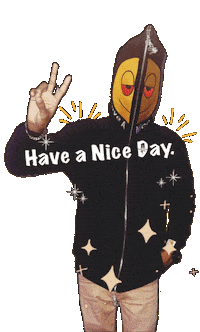 Have A Nice Day Love Sticker by Junzie-J