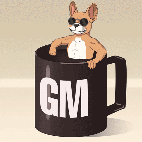 underdogscity giphyupload reaction dog coffee GIF