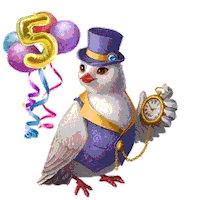 Celebrating Happy Birthday Sticker