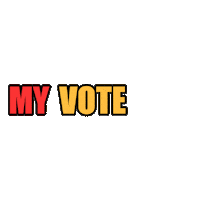 Vote Sticker by The Tobia 18