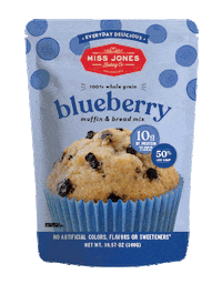 missjonesbakes less sugar baking mix blueberry muffin bakers gonna bake Sticker