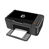 Computador Impressora Sticker by Rede Primetek