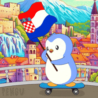Penguin Flag GIF by Pudgy Penguins