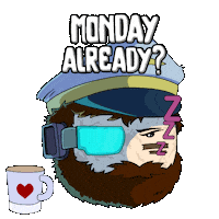 Sleepy Good Morning Sticker by Planet XOLO