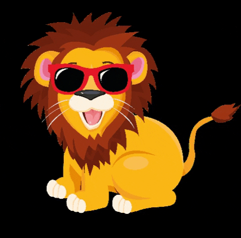 WelpieToys giphygifmaker sun sunglasses lion GIF