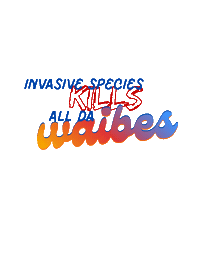 Hawaii Invasivespecies Sticker by uheheu-arielilustrates