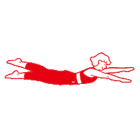whypilates swimming pilates teaser whypilates Sticker