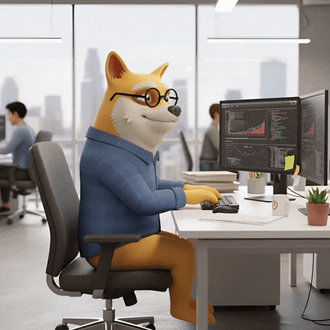 Working Shiba Inu GIF by Doge Pound