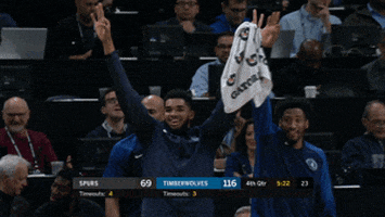 happy karl-anthony towns GIF by NBA