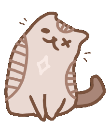 Happy Fat Cat Sticker