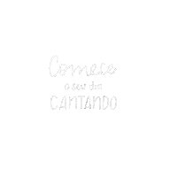 aline_soares white bomdia cantar cantando Sticker